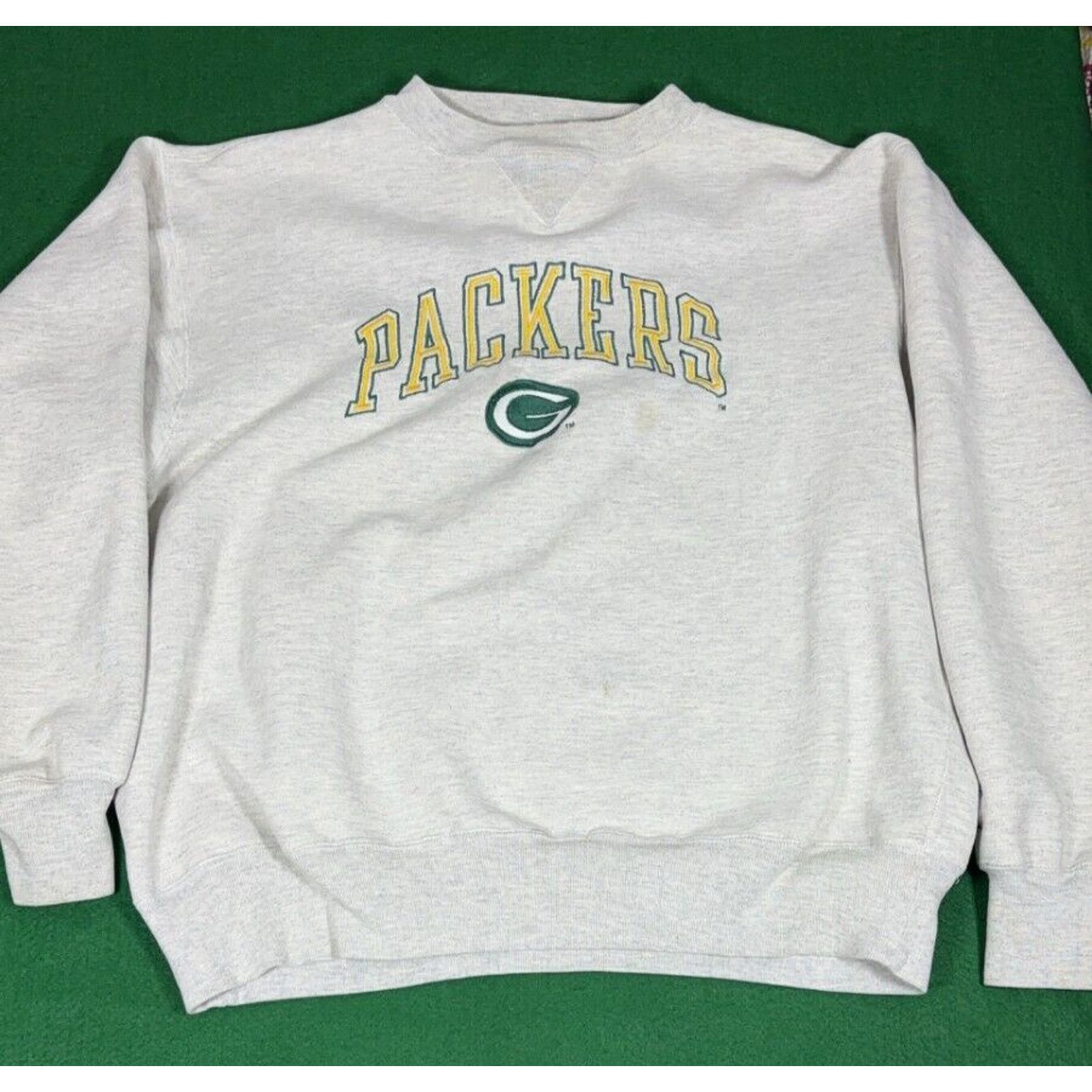 Logo 7 VINTAGE Green Bay Packers Sweatshirt Mens XL Gray Logo 7 Size US XL / EU 56 / 4 - 1 Thumbnail