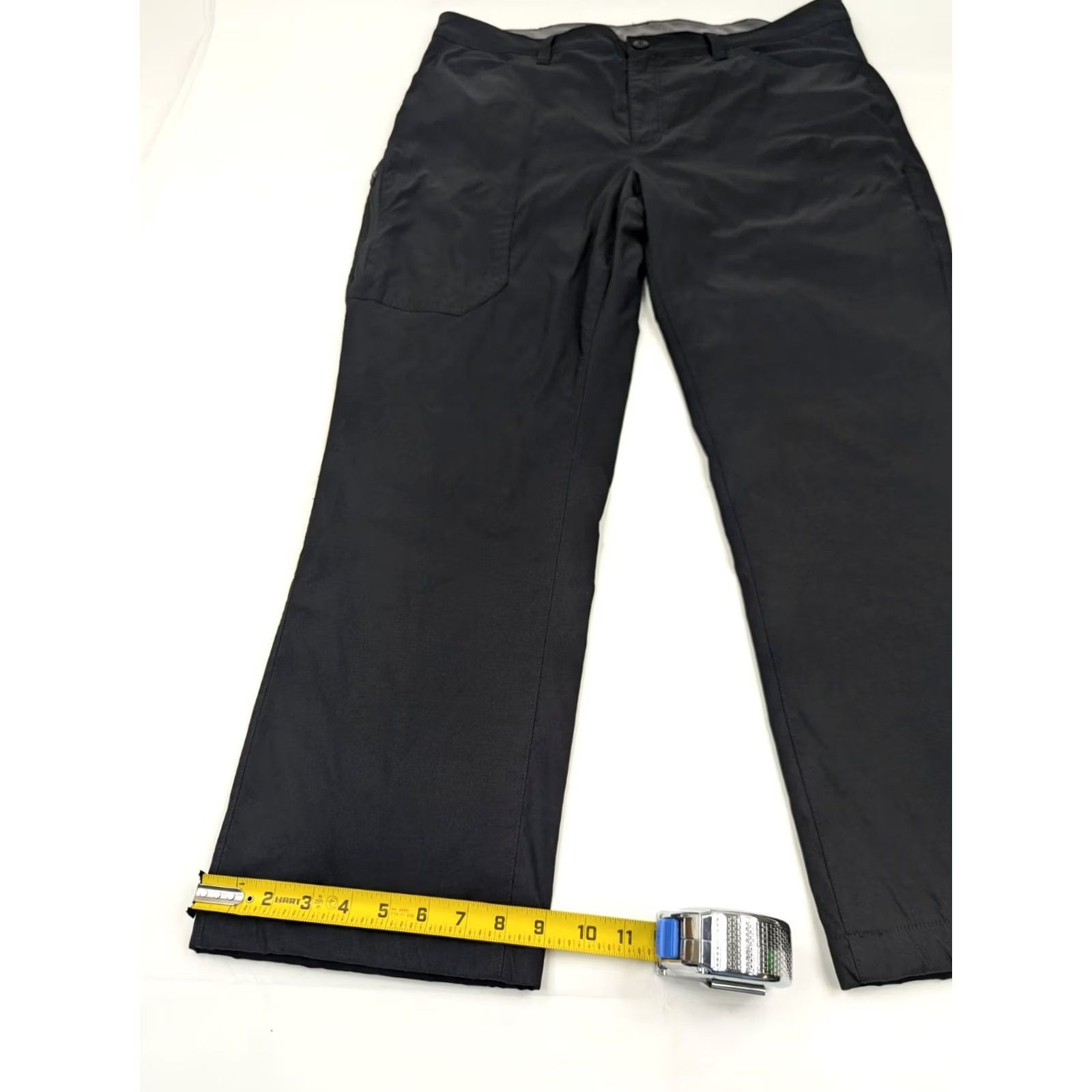 Eddie Bauer Eddie Bauer Men Cargo Pants Fleece Lined Tech 40x30 Black Cargo Pocket Nylon Spandex Zip Button Regular Straight 0502 Size US 40 / EU 56 - 4 Thumbnail