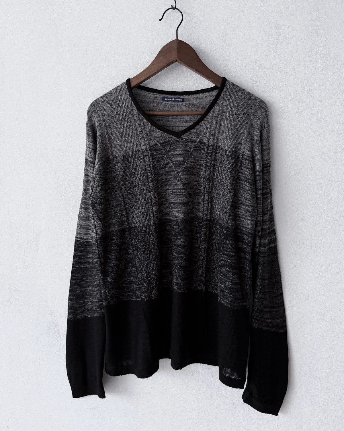 semanticdesign SEMANTICDESIGN GRUNGE ROCK KNIT SWEAT SHIRT Size US L / EU 52-54 / 3 - 1 Thumbnail