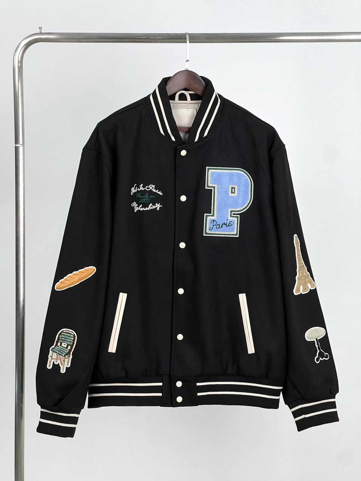 Highsnobiety Not in Paris 5 varsity jacket Size US XXL / EU 58 / 5 - 1 Thumbnail