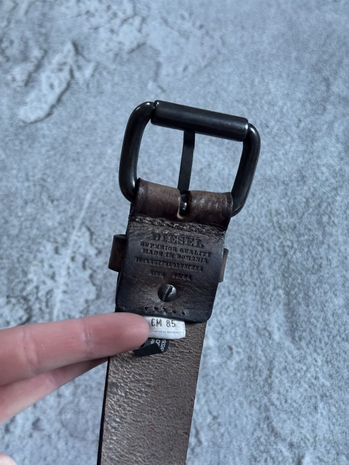 Diesel Diesel avantgarde leather brown belt casual punk gothic y2k Size ONE SIZE - 9 Thumbnail