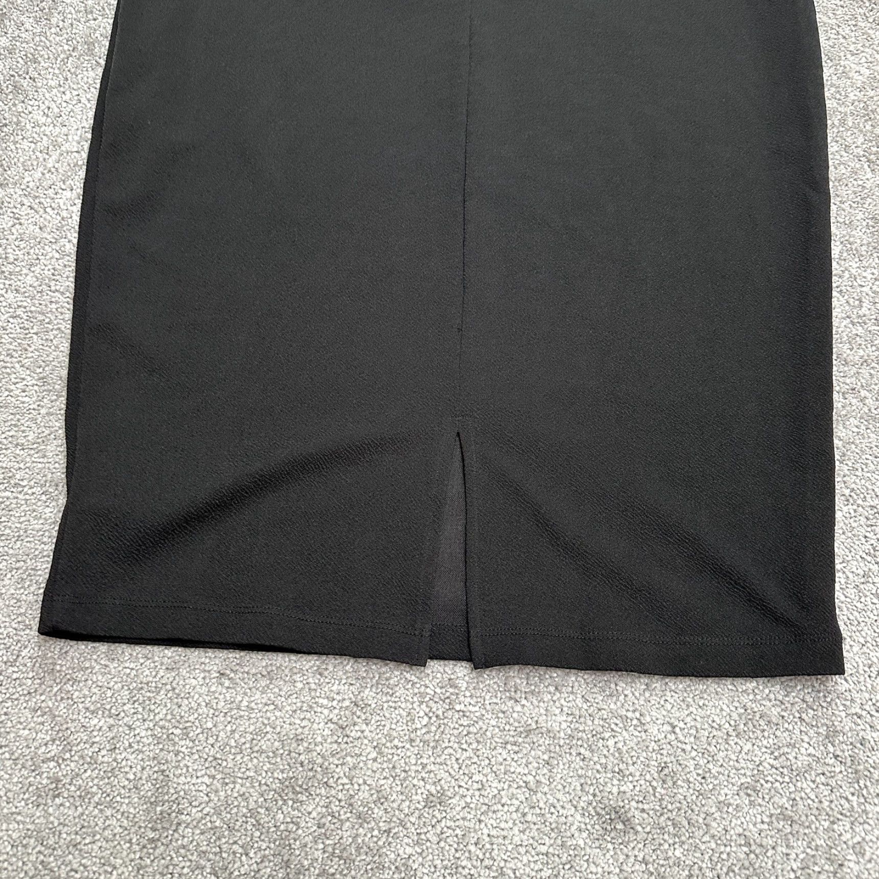Vintage Laura Cruz Pencil Skirt Womens 1X Black Knee Length Pull On Stretch Casual Size 40" / US 18 - 3 Thumbnail