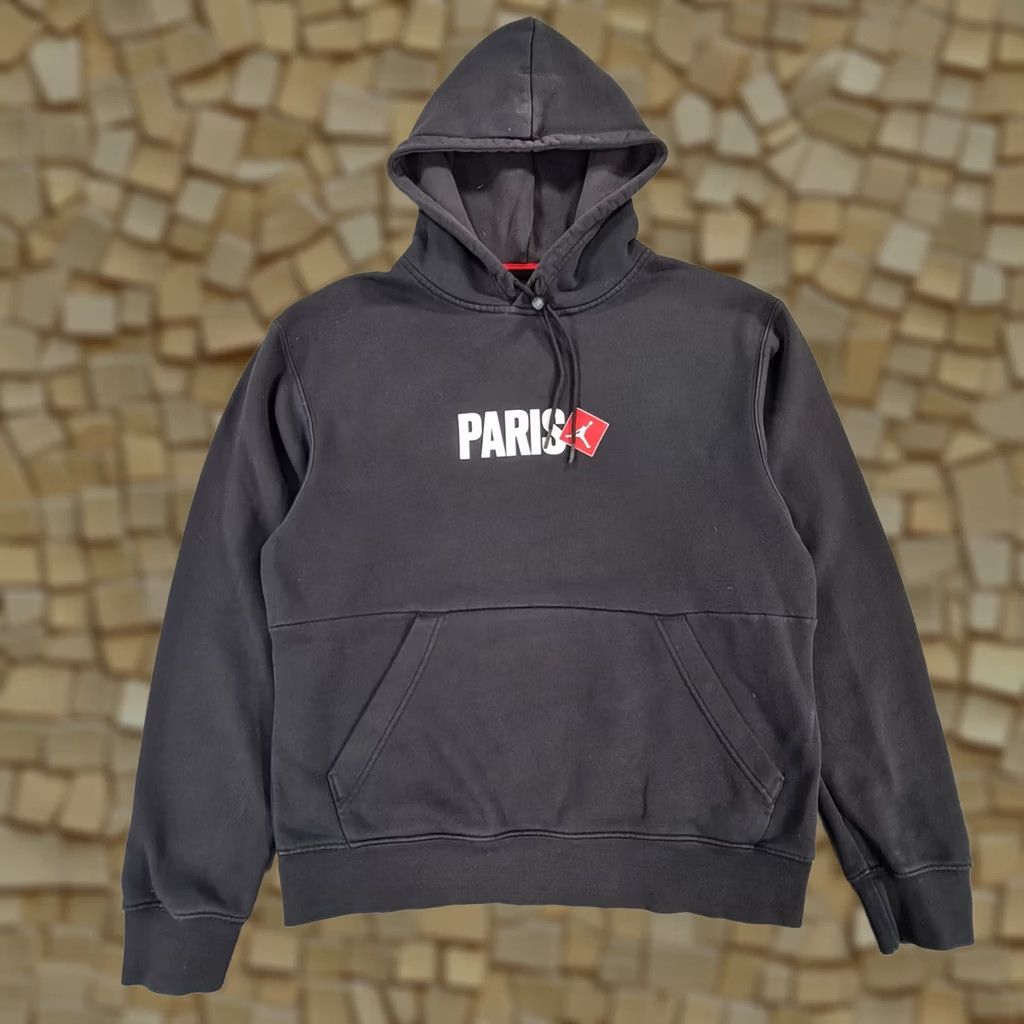 Jordan Brand Jordan Mens Hoodie Black Small Paris Center Logo Fleece Pullover DD8069 010 Size US S / EU 44-46 / 1 - 1 Thumbnail