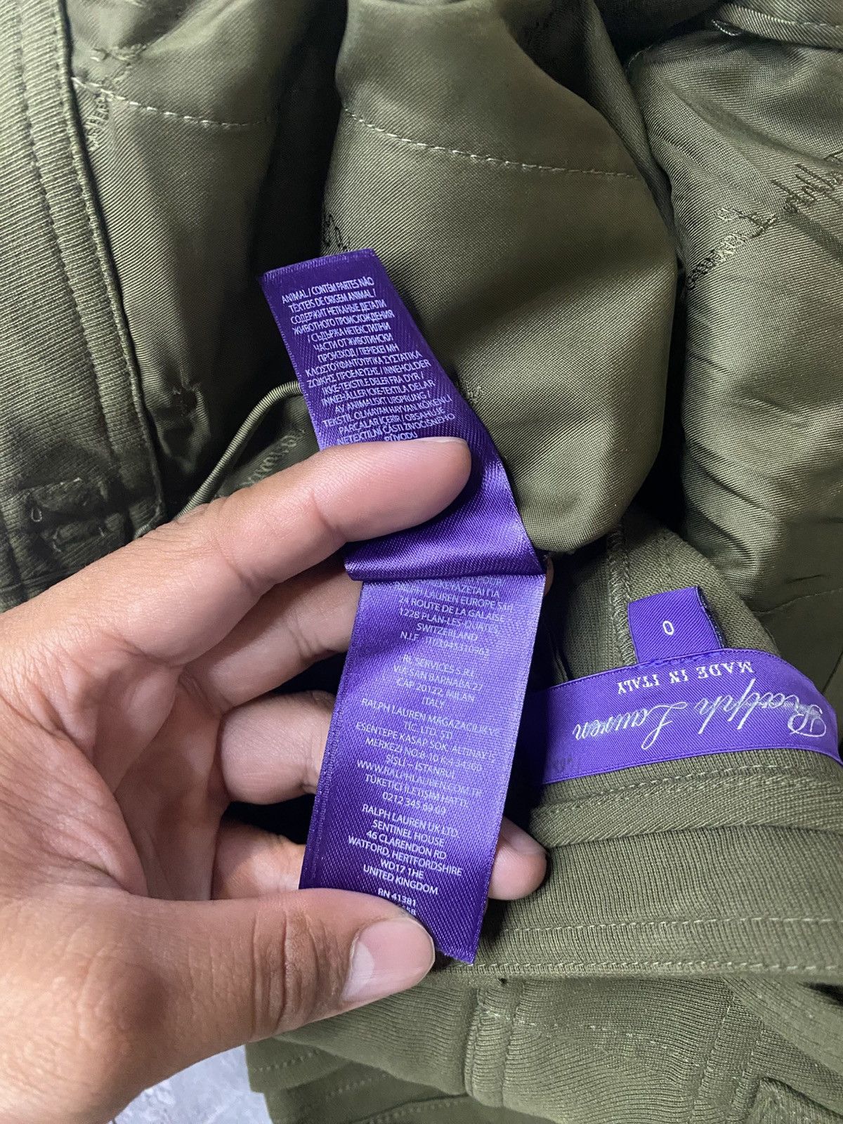 Ralph Lauren Purple Label RALPH LAUREN PURPLE LABEL TWILL CARGO PANTS Size 25" / US 0 / IT 36 - 16 Thumbnail