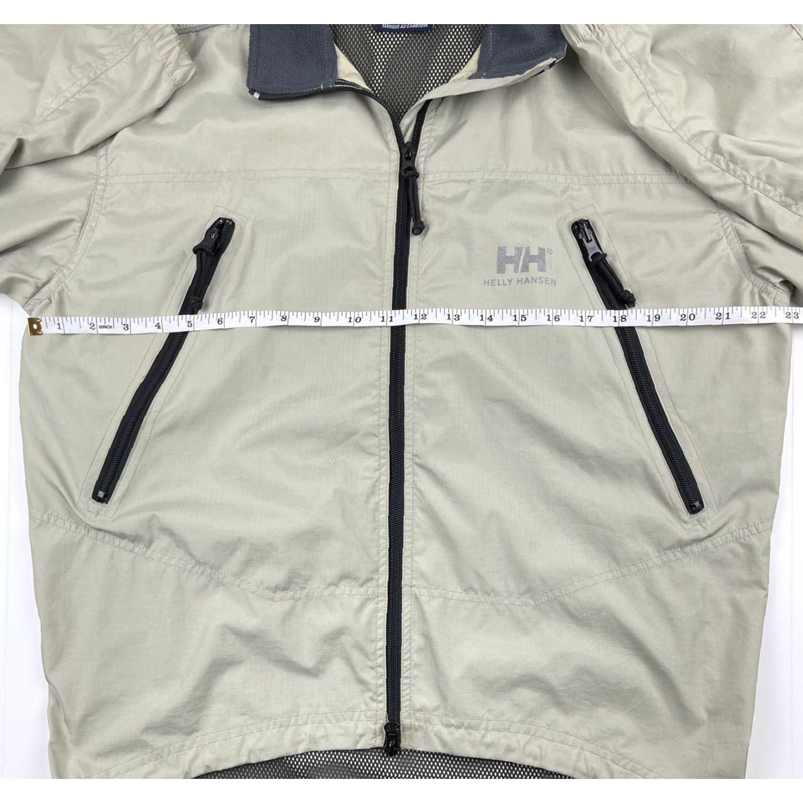 Helly Hansen VINTAGE Helly Hansen Windbreaker Jacket Full Zip M Men Beige Blue Logo Casual Spring Winter Summer Fall Outdoor Yachting Jacket Mens Size US M / EU 48-50 / 2 - 7 Thumbnail