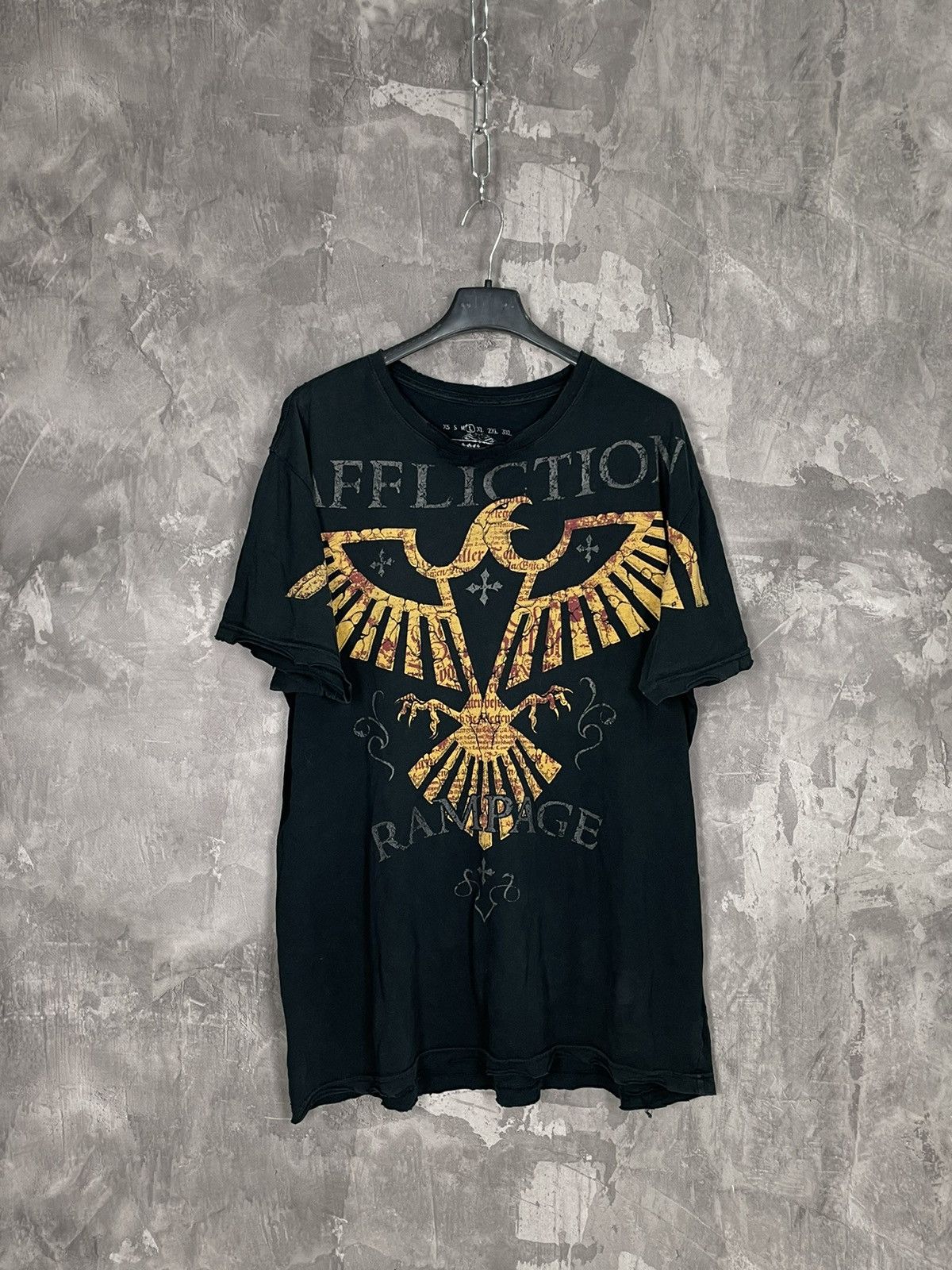 Affliction × Vintage Affliction Cyber Grunge Rare All Over Print T-Shirt M Size US L / EU 52-54 / 3 - 1 Thumbnail