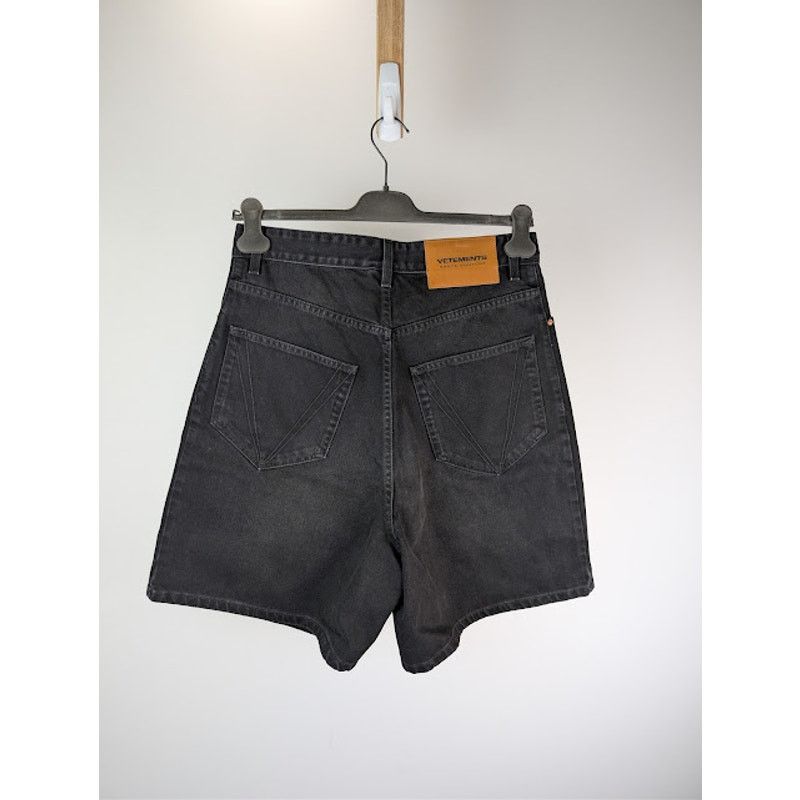 Vetements o1rshd1 Baggy Denim Shorts in Black Size US 30 / EU 46 - 11 Thumbnail