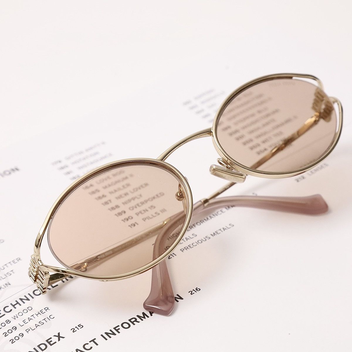 Miu Miu MIU MIU 0MU 52YS SUNGLASSES Size ONE SIZE - 7 Thumbnail