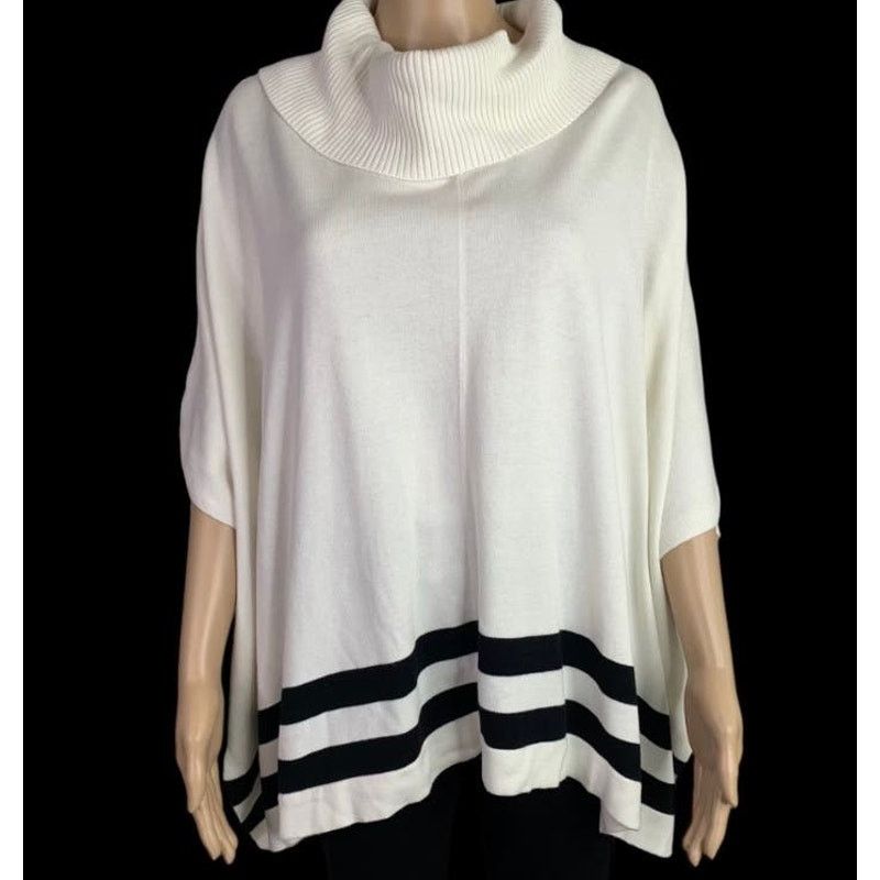 Calvin Klein Calvin Klein Womens Medium Cowl Neck Poncho Sweater Size M / US 6-8 / IT 42-44 - 13 Thumbnail