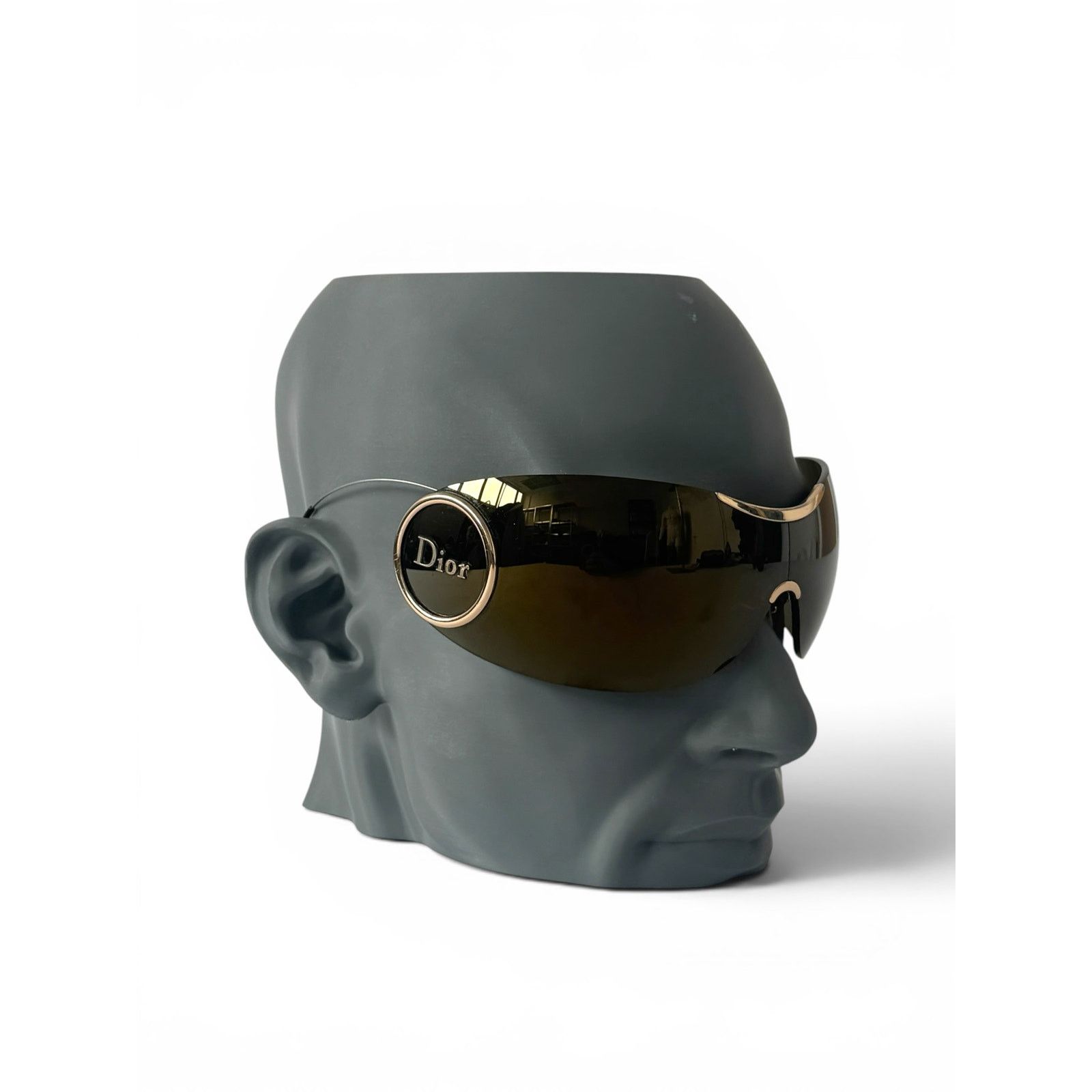 Dior Christian Dior Mask Shield Sunglasses John Galliano Era Size ONE SIZE - 4 Thumbnail
