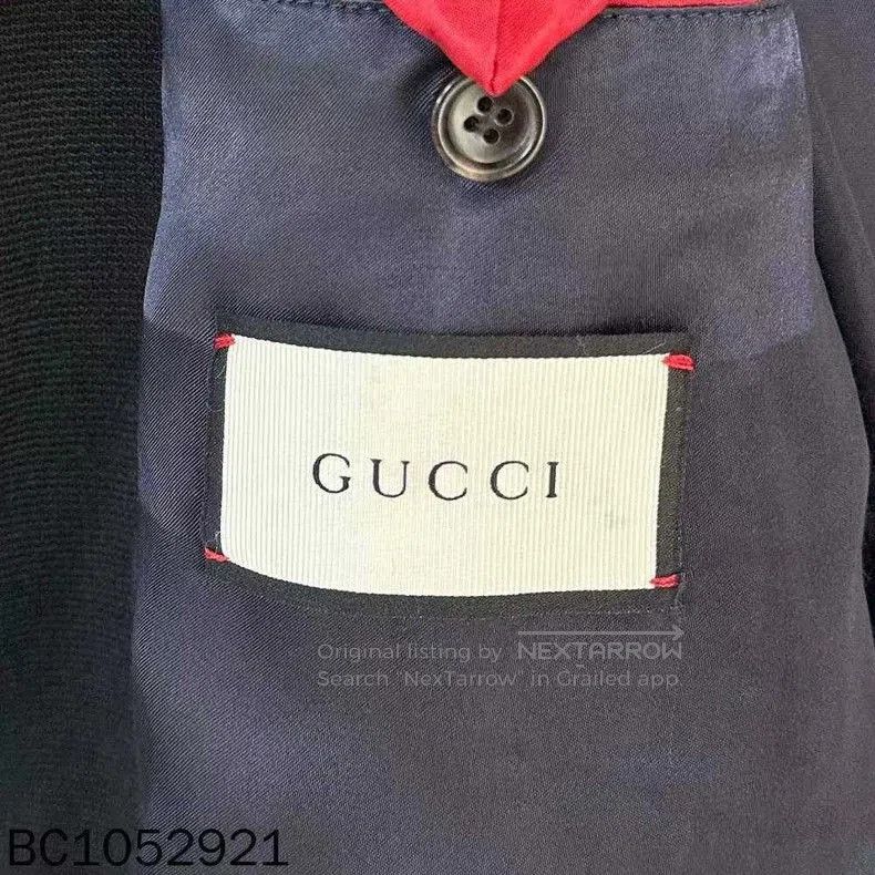 Gucci Black Embroidered Tiger Head Jacket. Size US L / EU 52-54 / 3 - 5 Thumbnail