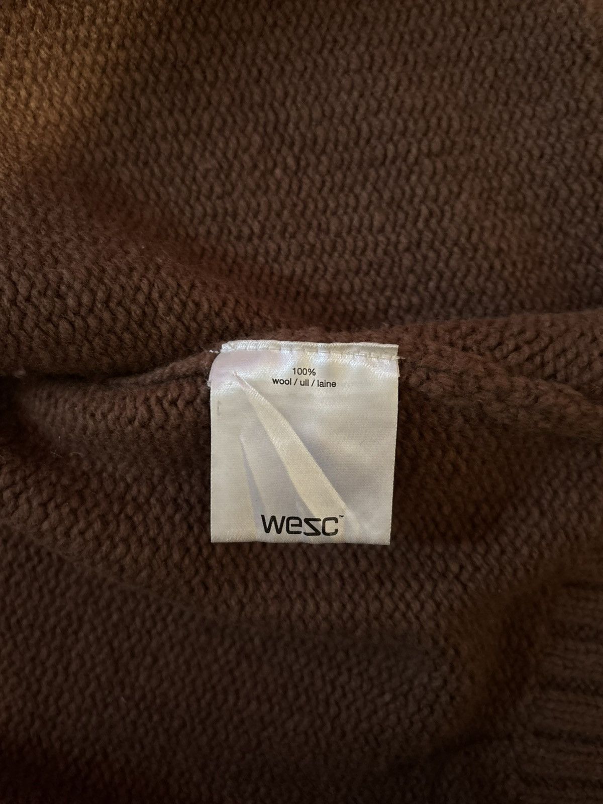 WeSC WeSc Early 2000s Full Zip Wool Sweater - Brown/Orange Size US M / EU 48-50 / 2 - 8 Thumbnail