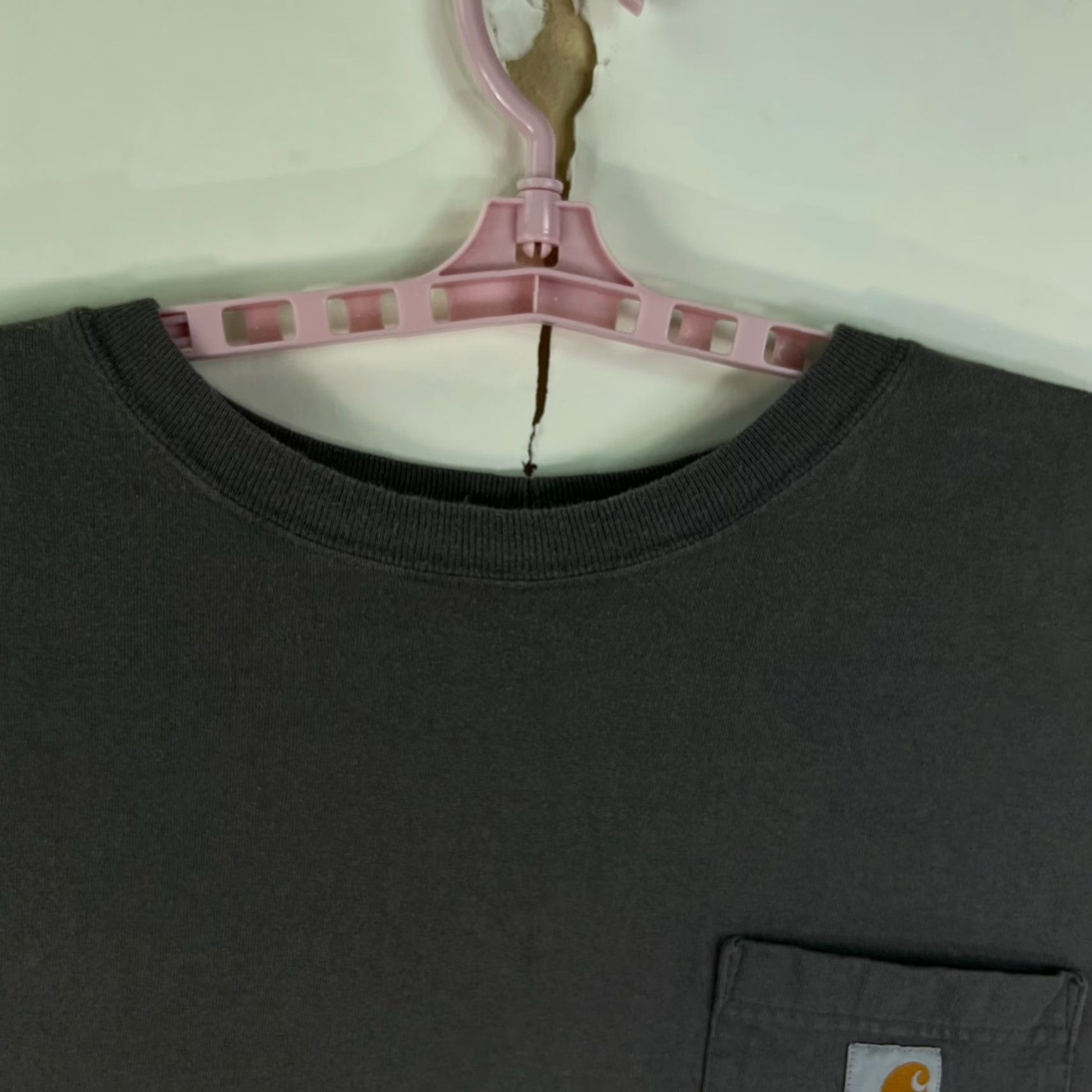 Carhartt VINTAGE Carhartt Original Fit K87 Pocket T Shirt Mens 4XL Gray Distressed Size US XXL / EU 58 / 5 - 3 Thumbnail