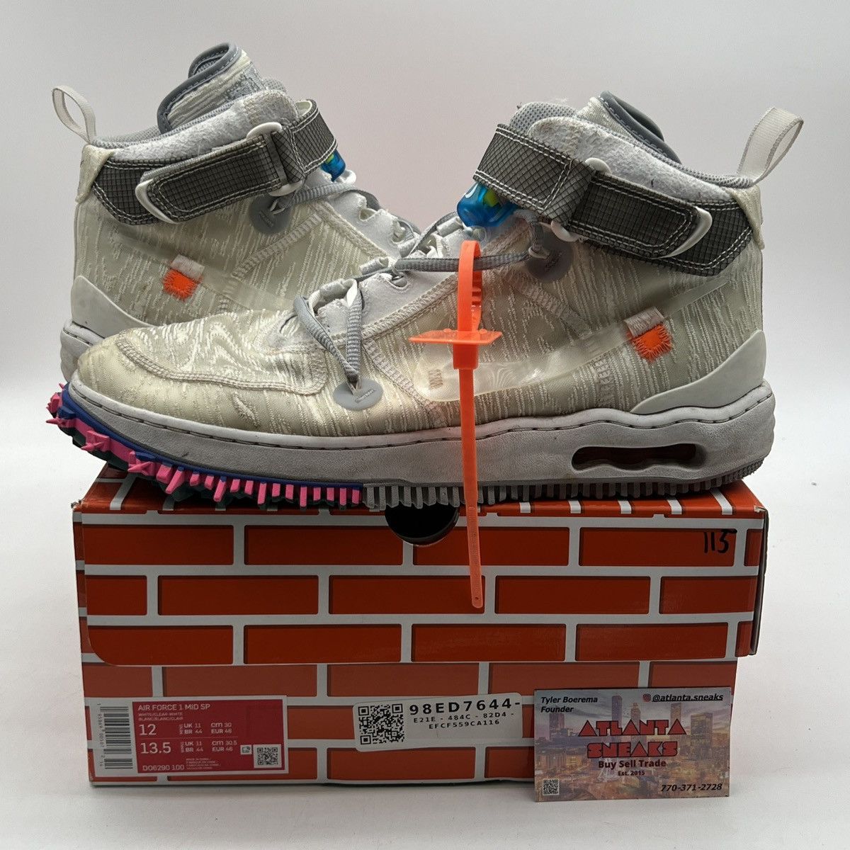Nike Off white x Air Force 1 white Size US 12 / EU 45 - 1 Thumbnail