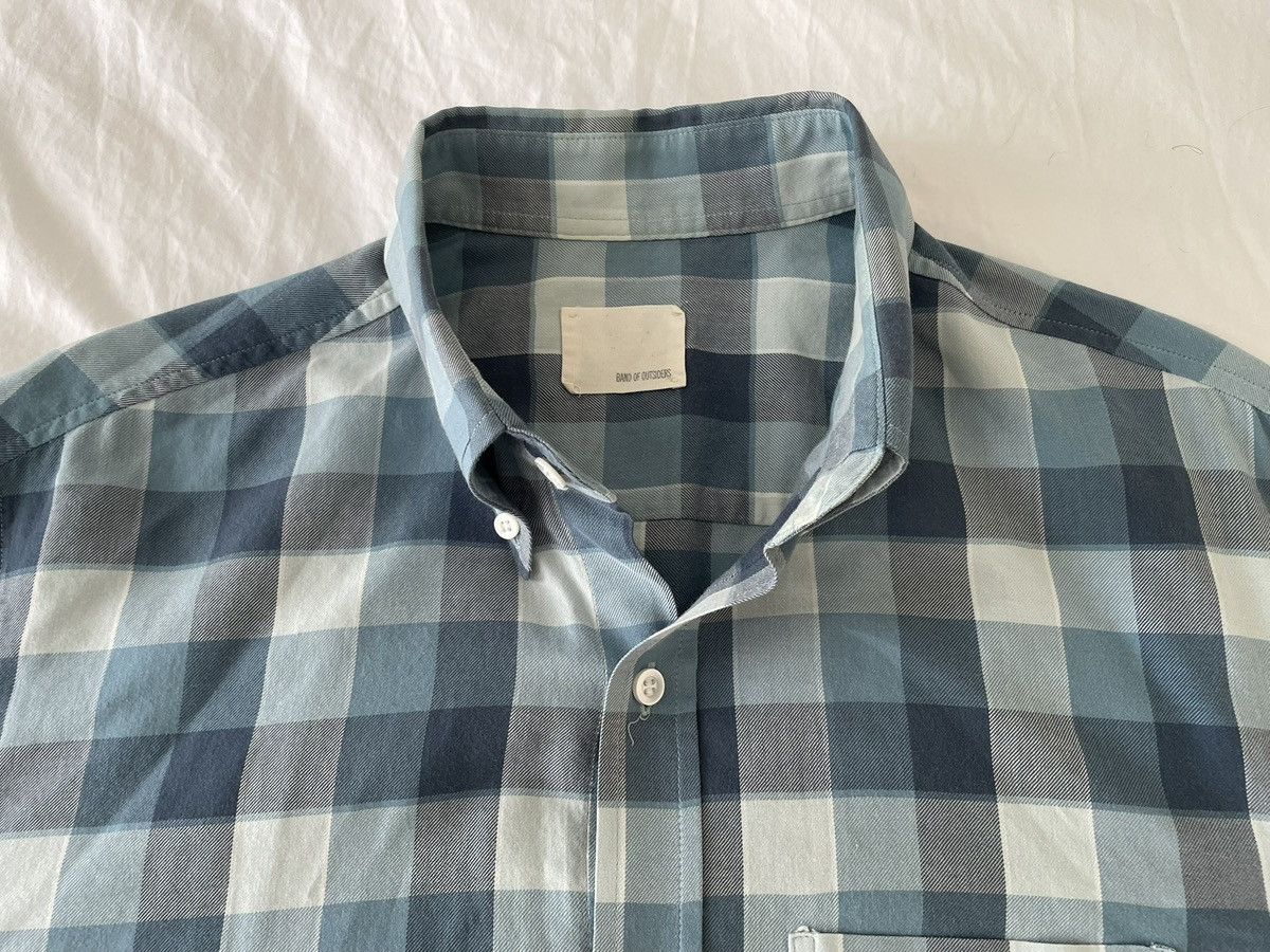 Band Of Outsiders Rare Blue Check Tailored Button Down Shirt Sz. M $325 Size US M / EU 48-50 / 2 - 2 Thumbnail