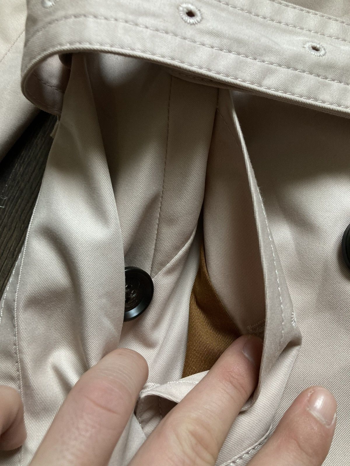Coach × Designer Coach New York Women Waterproof Beige Trench Coat Belt S Size S / US 4 / IT 40 - 5 Thumbnail