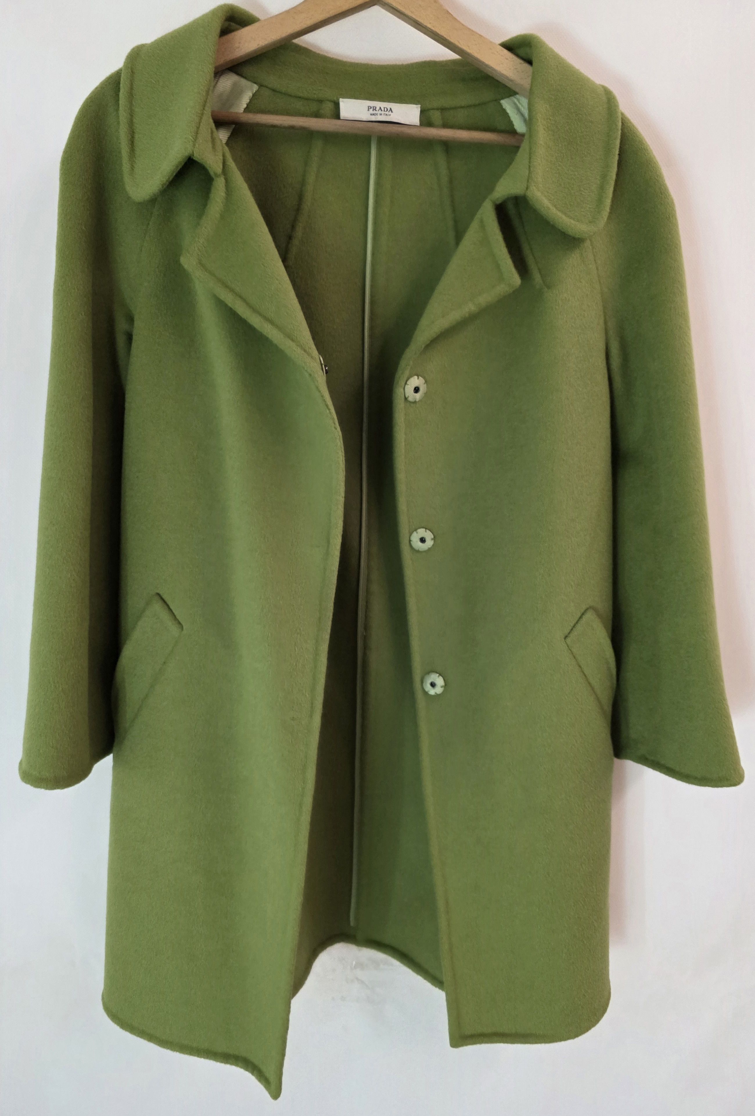 Prada PRADA Vintage Virgin Wool Angora Green Coat perfect conditio Size M / US 6-8 / IT 42-44 - 6 Thumbnail