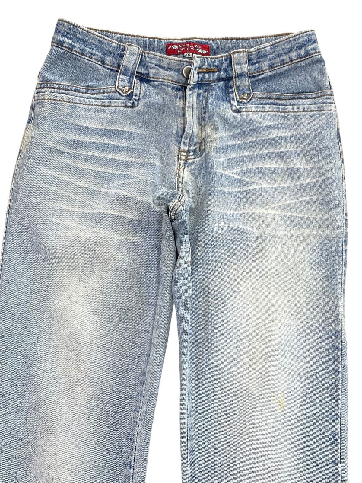 Japanese Brand Japanese Brand Acid Blue Wash Style Flare Jeans Size US 28 / EU 44 - 2 Thumbnail