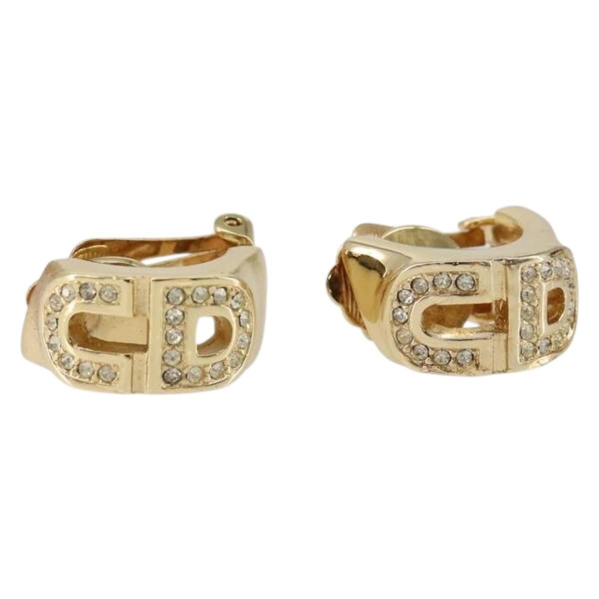 Dior Christian Dior Vintage CD Clip-On Earrings Metal Size ONE SIZE - 1 Thumbnail