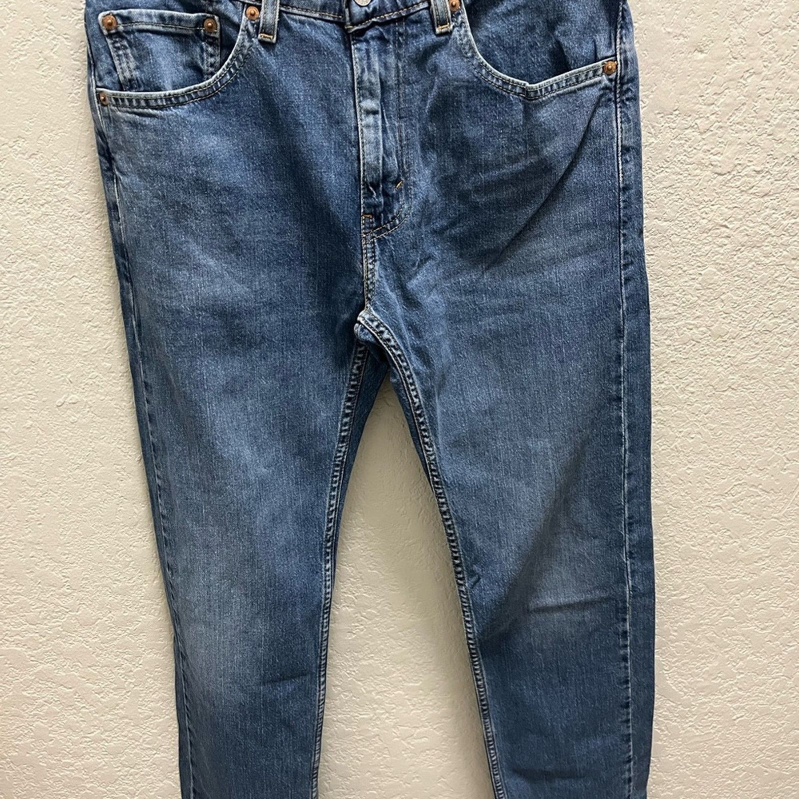 Levi's Levi's 505 Jeans Men W31 L32 Blue Denim Straight Leg Regular Size US 31 - 11 Thumbnail
