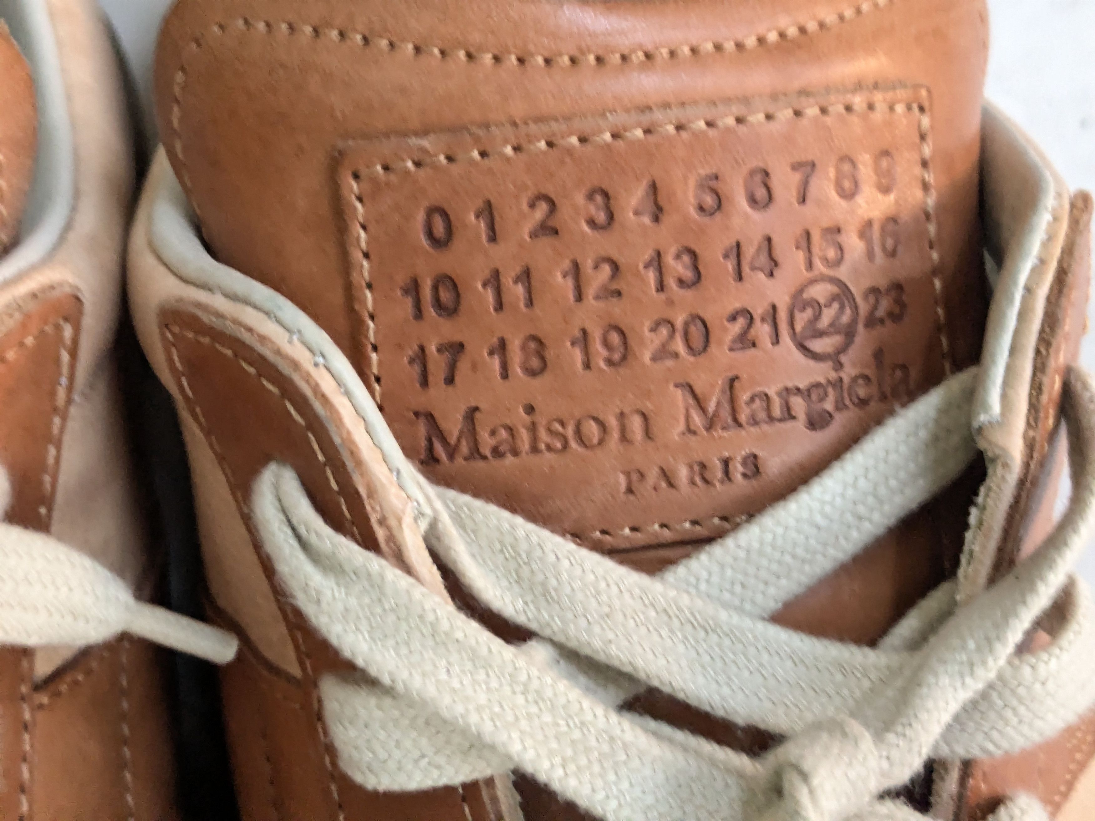 Maison Margiela Maison Margiela Gat Replica Brown 11 44 Leather Low Tops Size US 11 / EU 44 - 5 Thumbnail