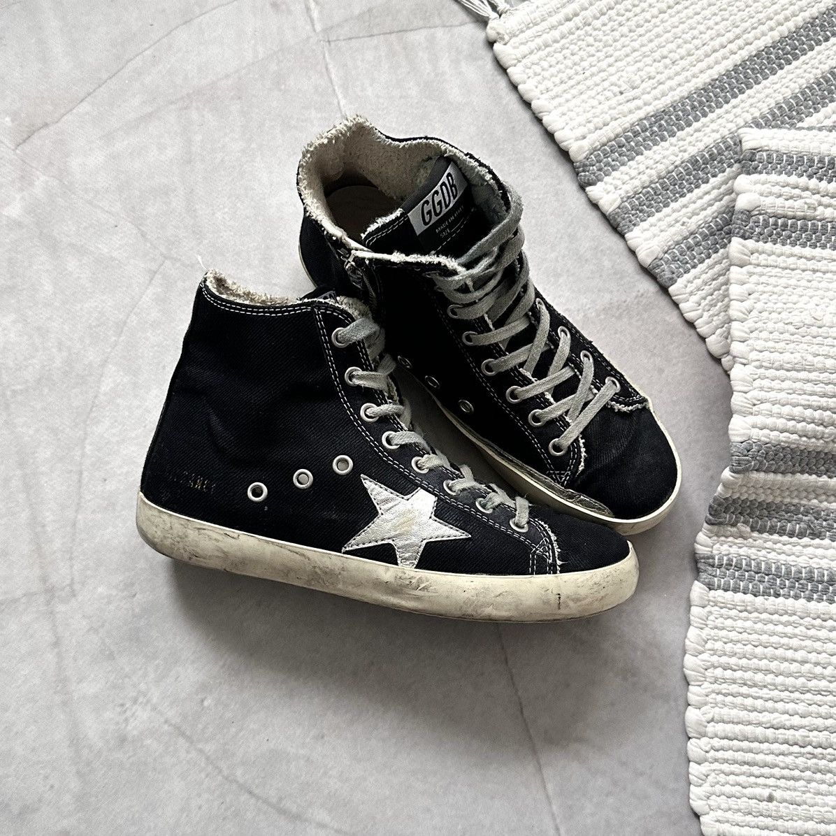 Golden Goose Golden Goose GGDB Francy High Top Sneakers Shoes Size US 6 / IT 36 - 1 Thumbnail