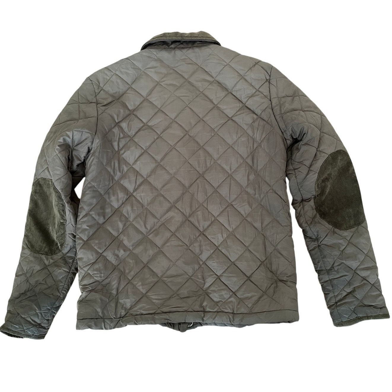 Vintage E-Bound Earthbound Green Quilted Barn Jacket Corduroy Small Size S / US 4 / IT 40 - 8 Thumbnail
