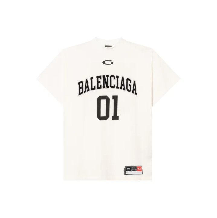 Balenciaga Balenciaga SS25 Basketball Oversized Tee Shirt Size US M / EU 48-50 / 2 - 1 Thumbnail