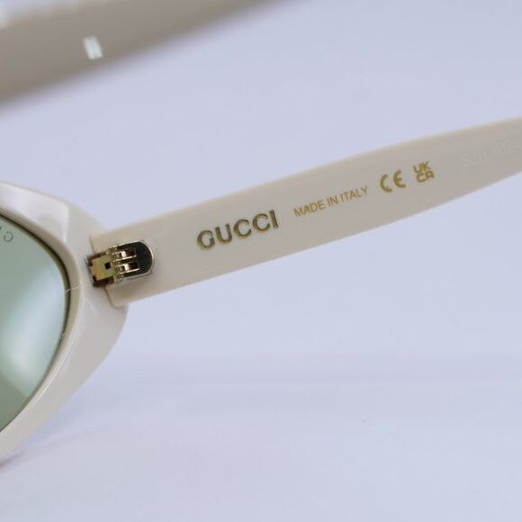 Gucci Gucci GG1377S 001 Sunglasses Shiny Ivory Cat Eye Frame Size ONE SIZE - 9 Thumbnail
