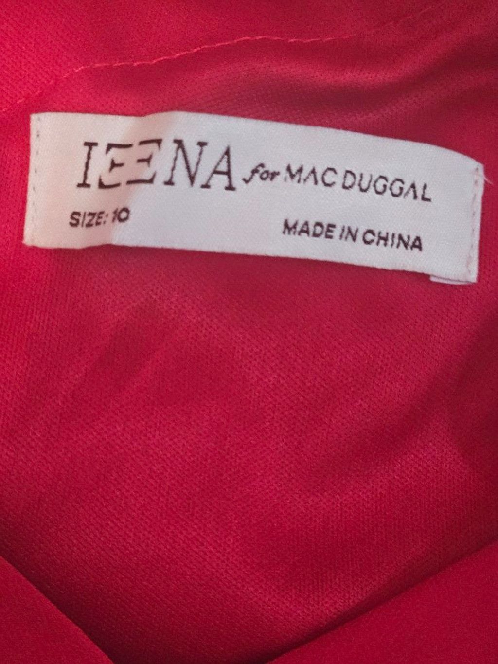 Mac Duggal IEENA for MAC DUGGAL Red Tiered Ruffle Maxi Dress Size 10 Size L / US 10 / IT 46 - 6 Thumbnail