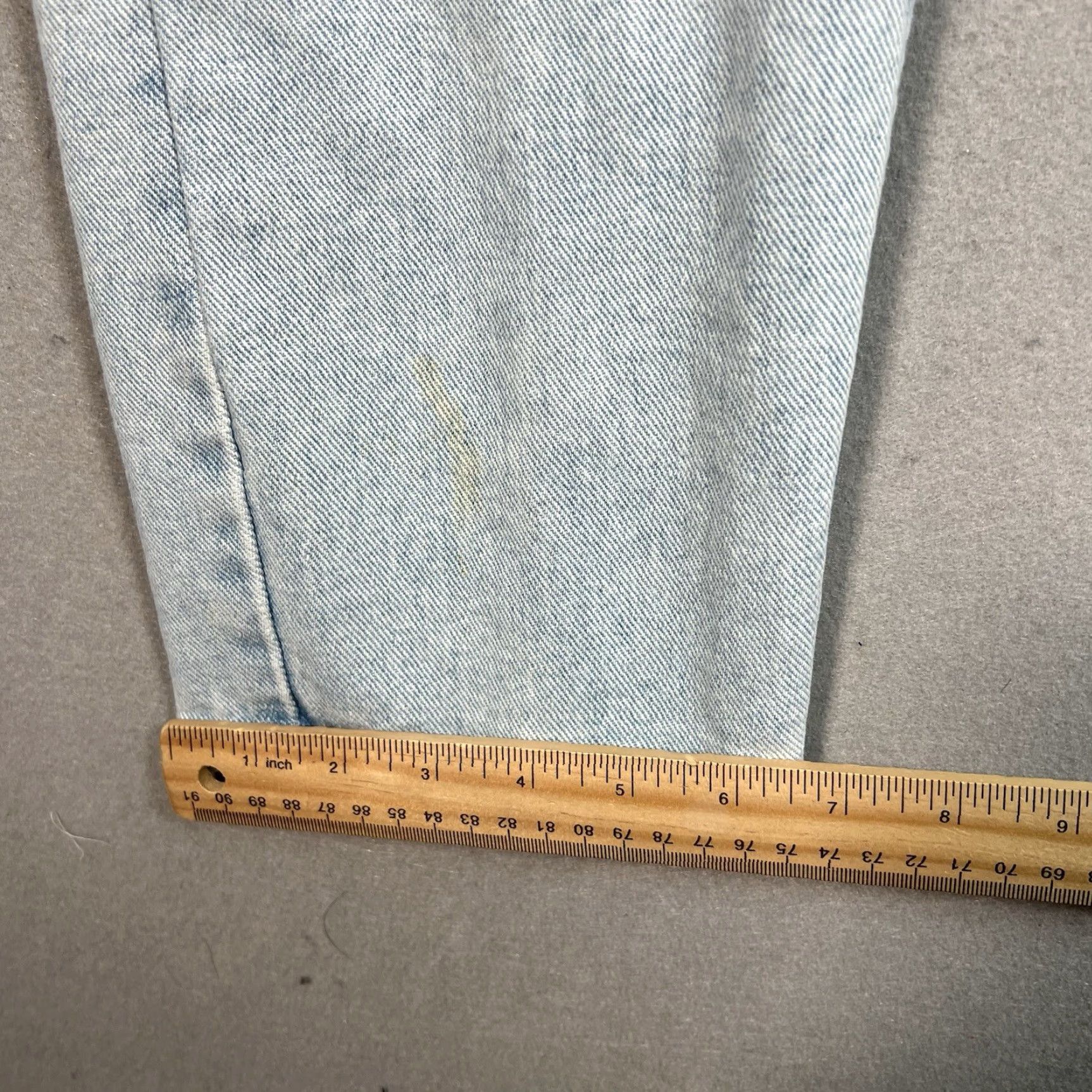 Lee VINTAGE Lee Jeans Womens 30 x 30 MEASURED Blue Denim Light Wash Tapered Leg Size 30" / US 8 / IT 44 - 6 Thumbnail
