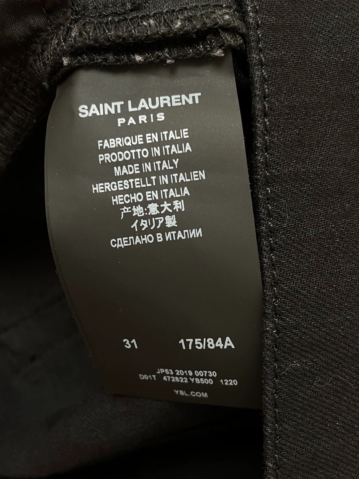 Saint Laurent Paris Saint Laurent SLP D02 Black Classic Straight Jeans Size US 31 - 5 Thumbnail