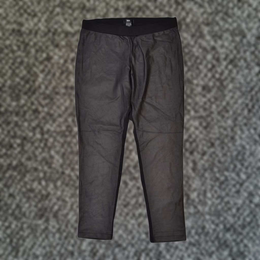 Mossimo MOSSIMO Womens Faux Leather Leggings Black W36 L30 Polyester Size 25" / US 0 / IT 36 - 1 Thumbnail