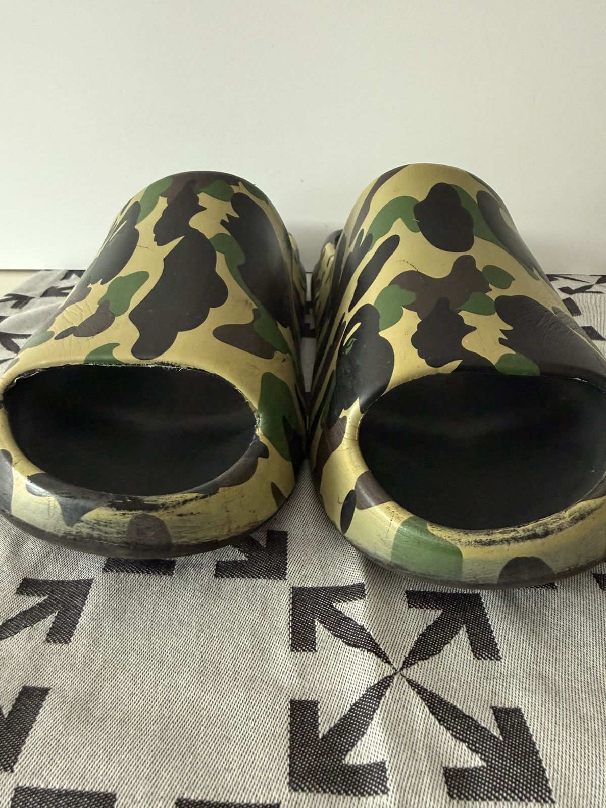 Bape Bape Green Camo Slides Size 11 Size US 11 / EU 44 - 4 Thumbnail