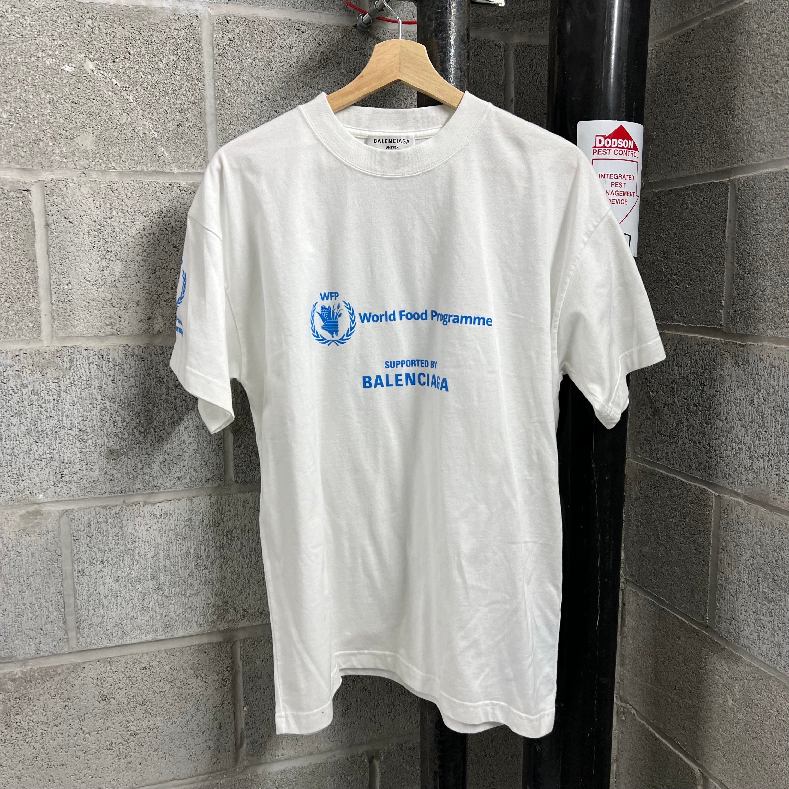 【美品】BALENCIAGA World Food Programme Tシャツ Balenciaga x World Food Programme White T-Shirt | BullseyeSB