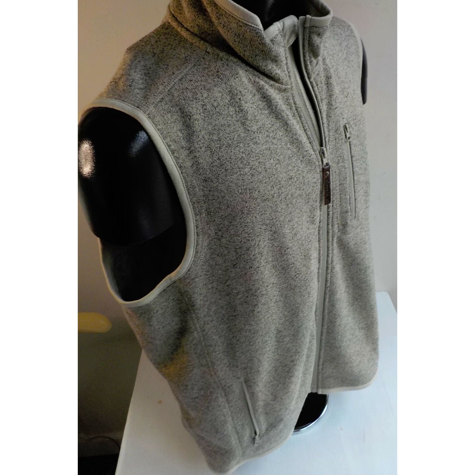 Vintage VINTAGE SMITHS WORKWEAR Zipper Front Knit/Fleece lined Vest Oatmeal Heather NEW WITH TAGS MD M Mens Vest Size US M / EU 48-50 / 2 - 3 Thumbnail