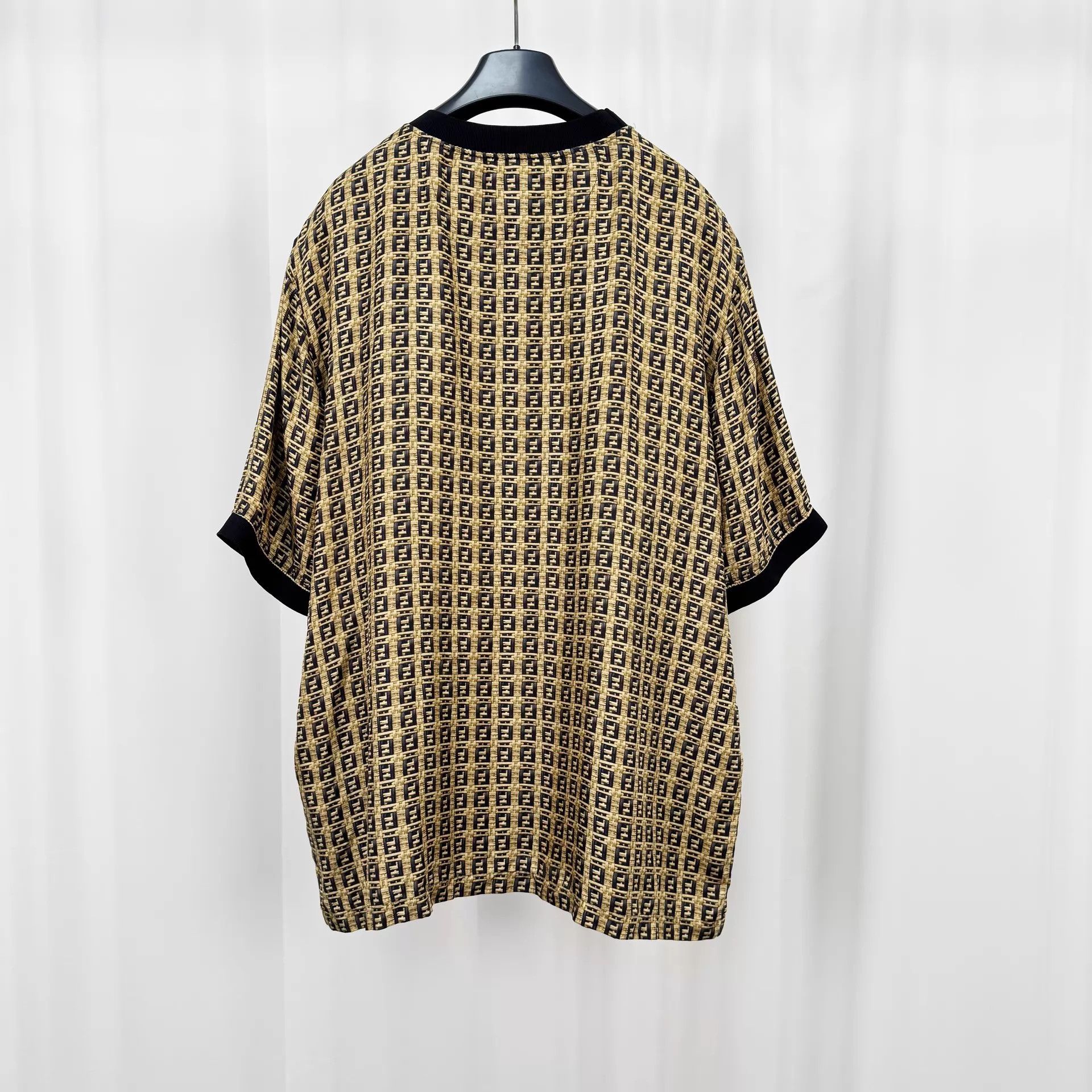 Fendi Fendi Silk FF Allover Print Short Sleeve XL 99 New Size US XL / EU 56 / 4 - 2 Thumbnail