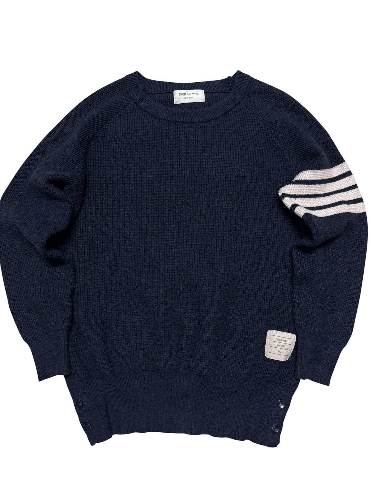 Thom Browne THOM BROWNE WAFFLE JUMPER KNITWEAR SWEATSHIRT SIZE 1 Size US S / EU 44-46 / 1 - 2 Thumbnail