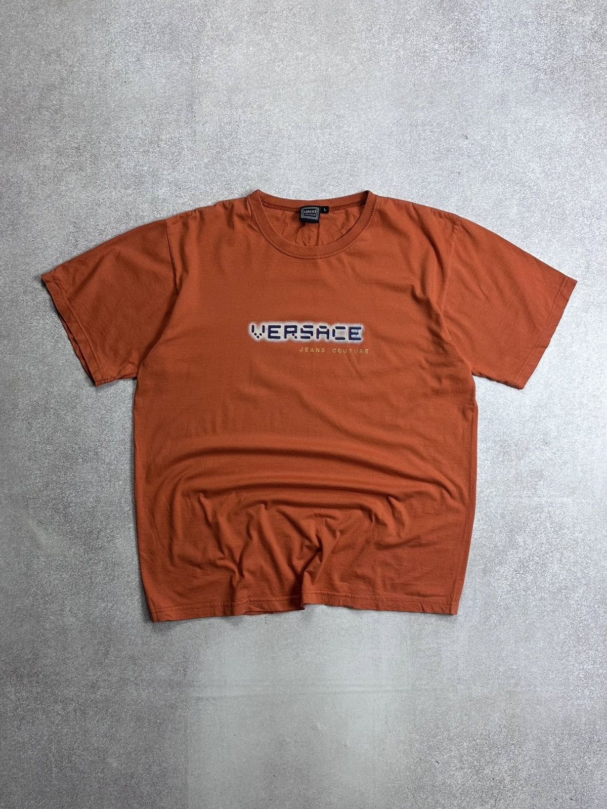 Versace Jeans Couture Vintage 90s Versace Pixel Logo Bpxy T-shirt L Size US L / EU 52-54 / 3 - 1 Thumbnail