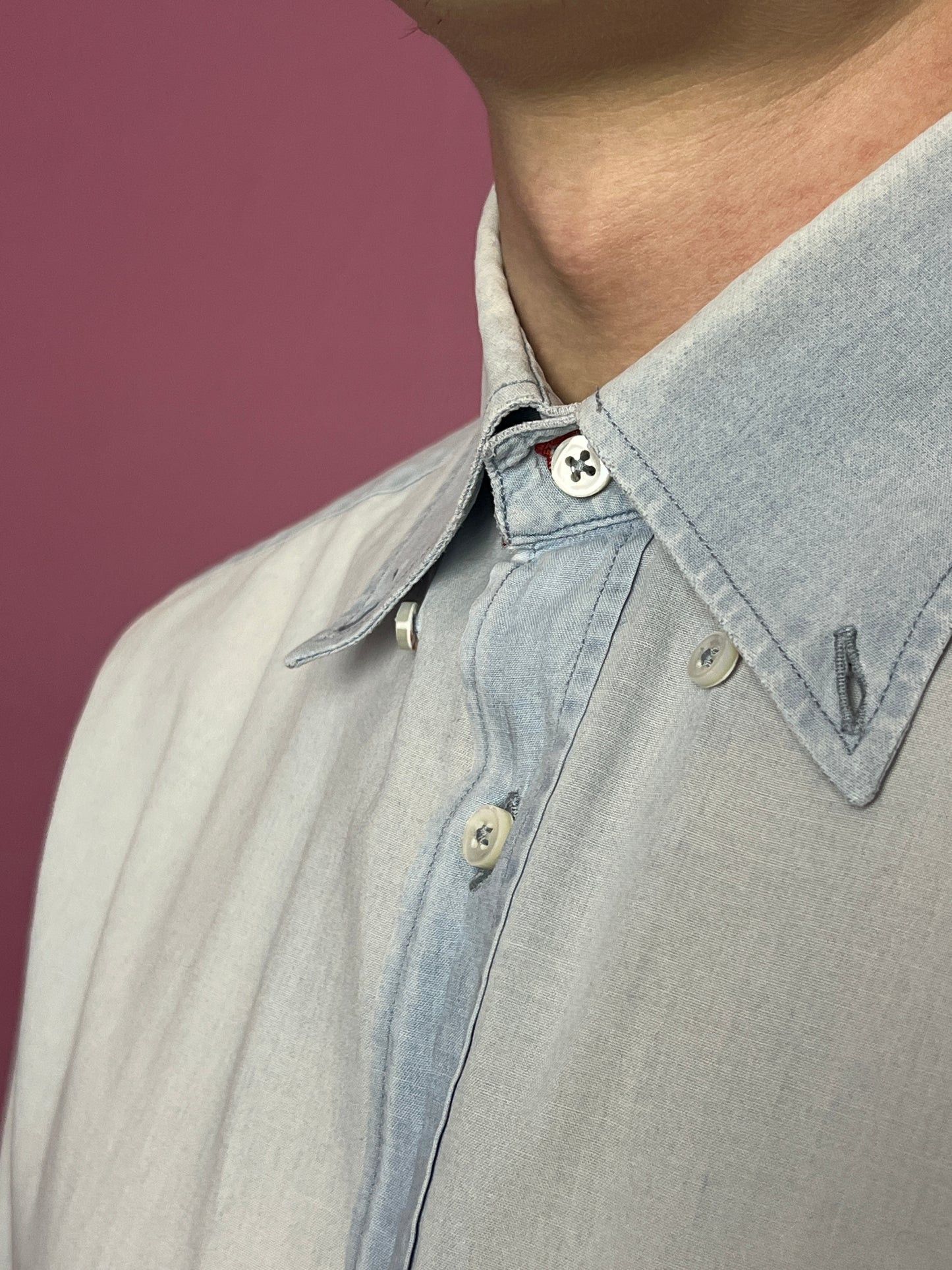Brunello Cucinelli × Vintage Brunello Cucinelli Vintage Men's Twill Shirt - M Size US M / EU 48-50 / 2 - 5 Thumbnail