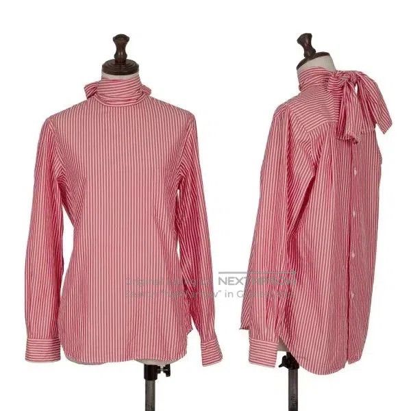 Comme des Garcons Comme Des Garcons Red vintage striped design shirt Size M / US 6-8 / IT 42-44 - 1 Thumbnail