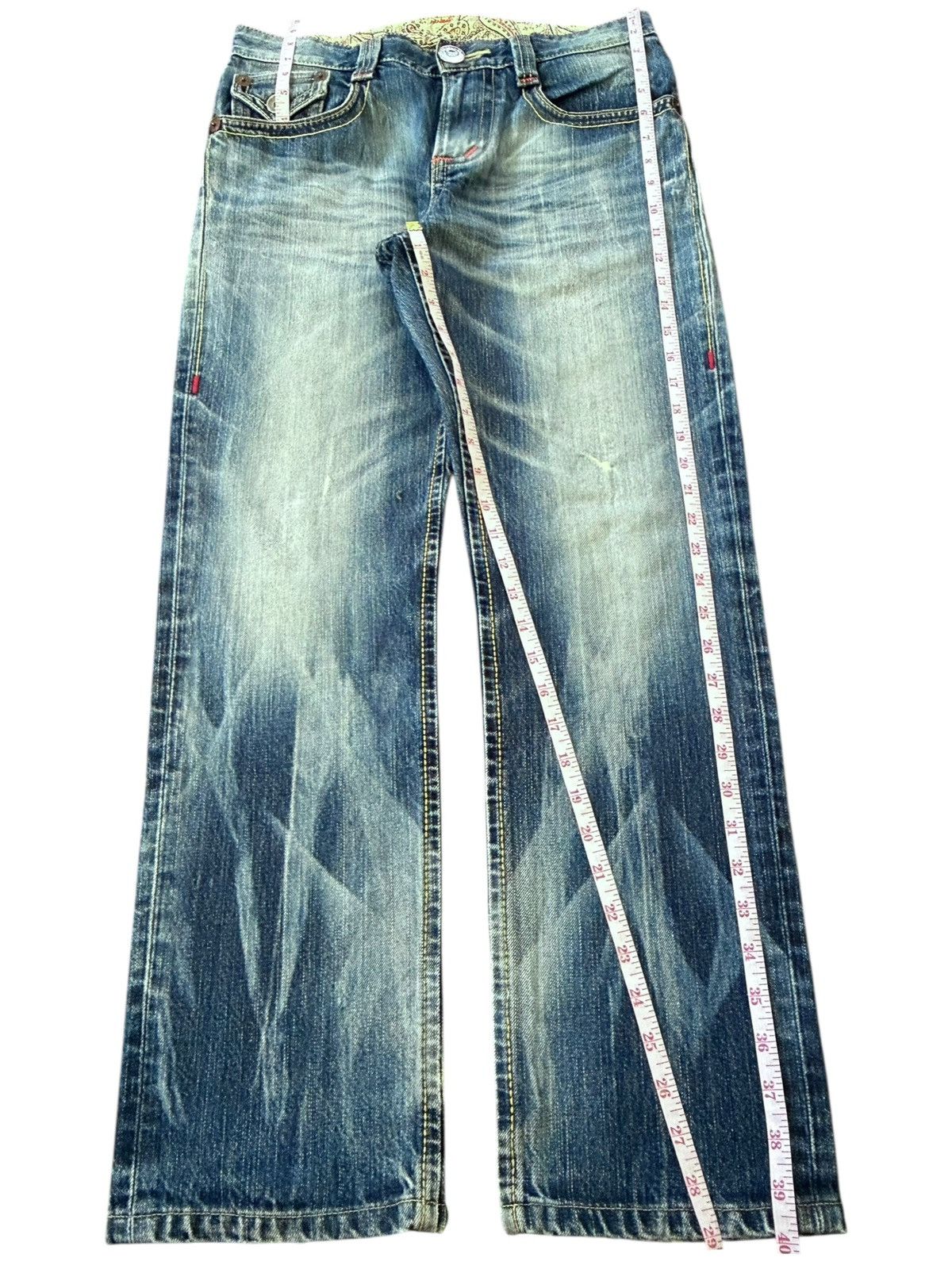 Edwin Vintage Edwin Blue Trip Faded Wash Distressed Jeans Size 31" - 7 Thumbnail