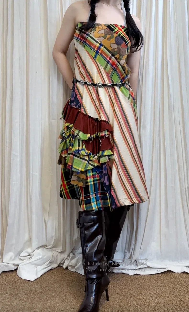 Comme des Garcons Comme Des Garcons size M Patchwork Patterned Skirt Size 23" - 1 Thumbnail
