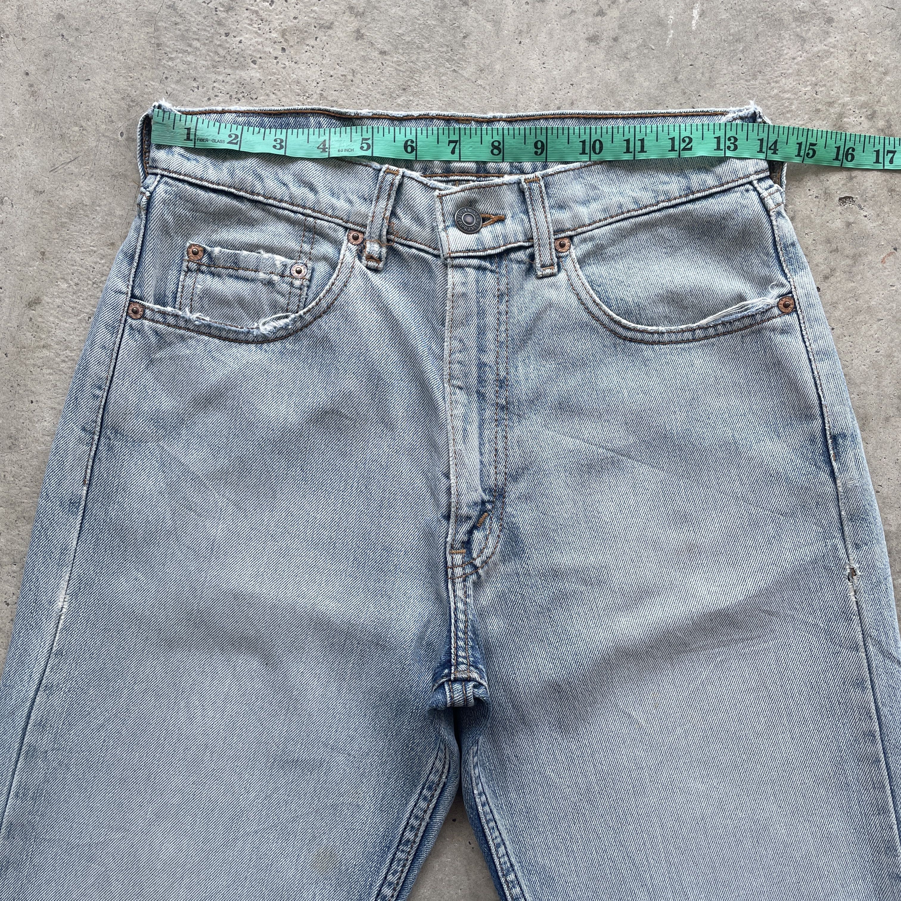 Jean × Levi's VINTAGE LEVI’S DISTRESSED WASH JEANS FADED PANTS DENIM Size US 28 / EU 44 - 6 Thumbnail