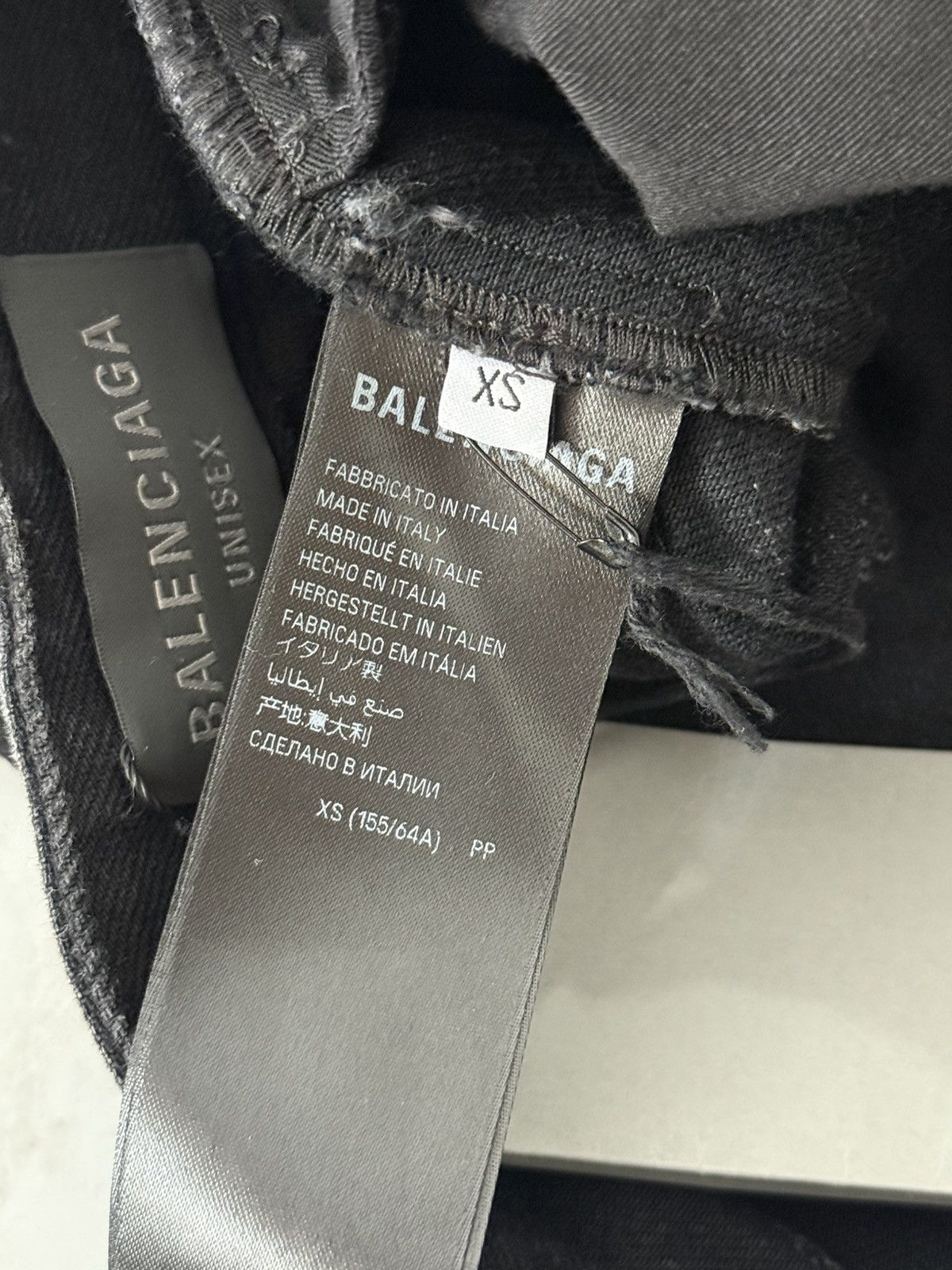 Balenciaga Balenciaga SS23 Runway Complete Destroyed Black Denim Sz.XS Size US 29 - 9 Thumbnail