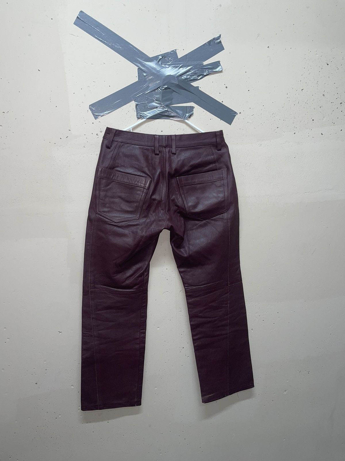 PPFM Ppfm japanese brand brown leather pants Size US 30 / EU 46 - 4 Thumbnail
