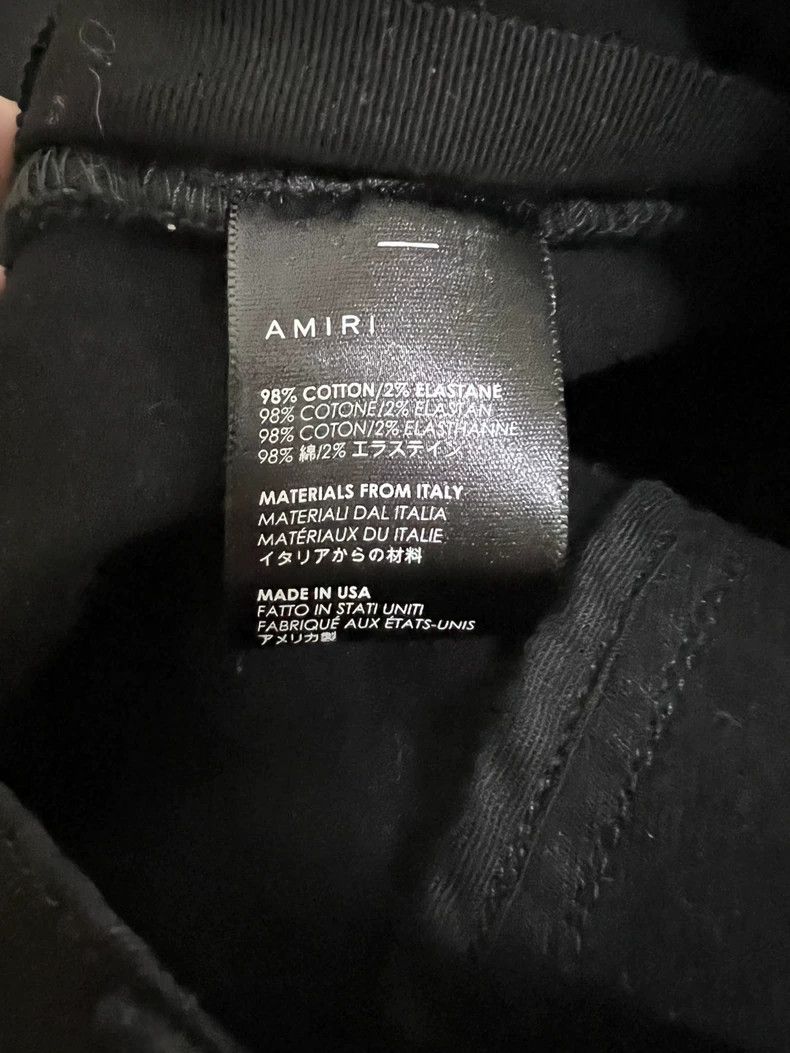 Amiri Amiri 17ss OG cashew flower mx1 patchwork black jeans 2501- Size US 34 / EU 50 - 6 Thumbnail