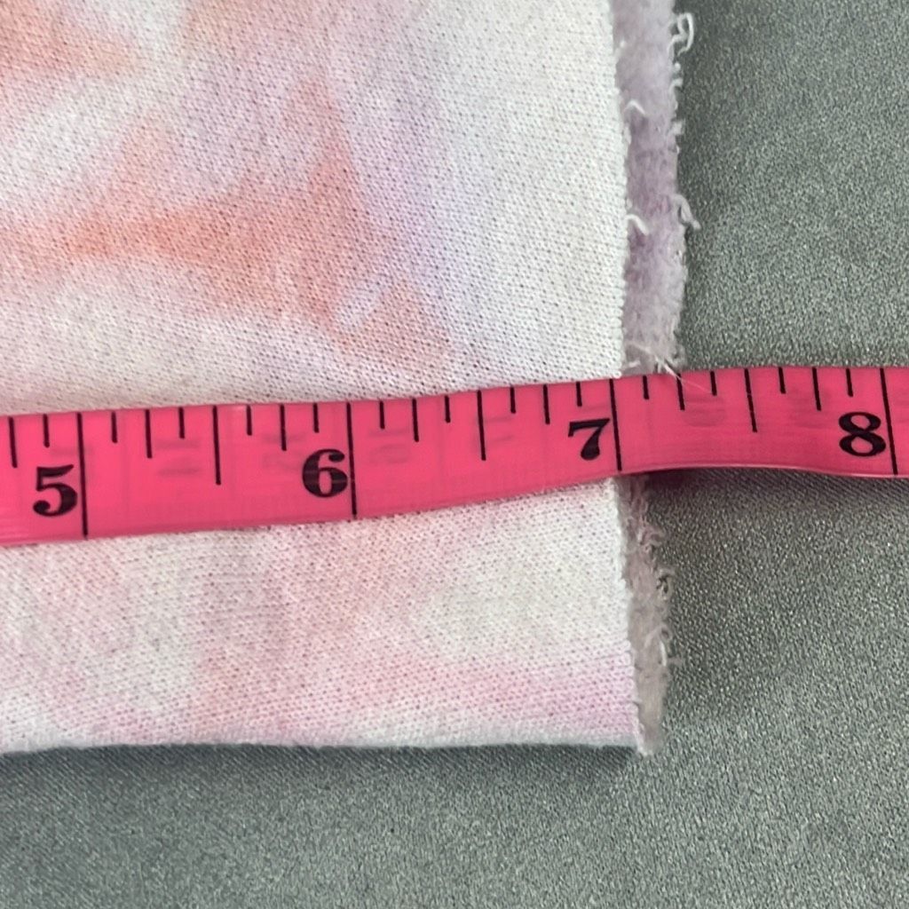 Other Danzy Womens XS Pink Orange Tie Dye Elastic Waist Sweat Shor Size 25" / US 0 / IT 36 - 9 Thumbnail