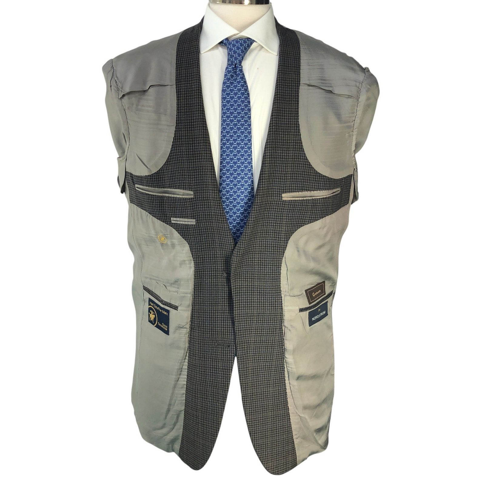 Hart Schaffner Marx Hart Schaffner Marx HSM Gold Trumpeter Size 42XL Sport Coat Size 42L - 14 Thumbnail