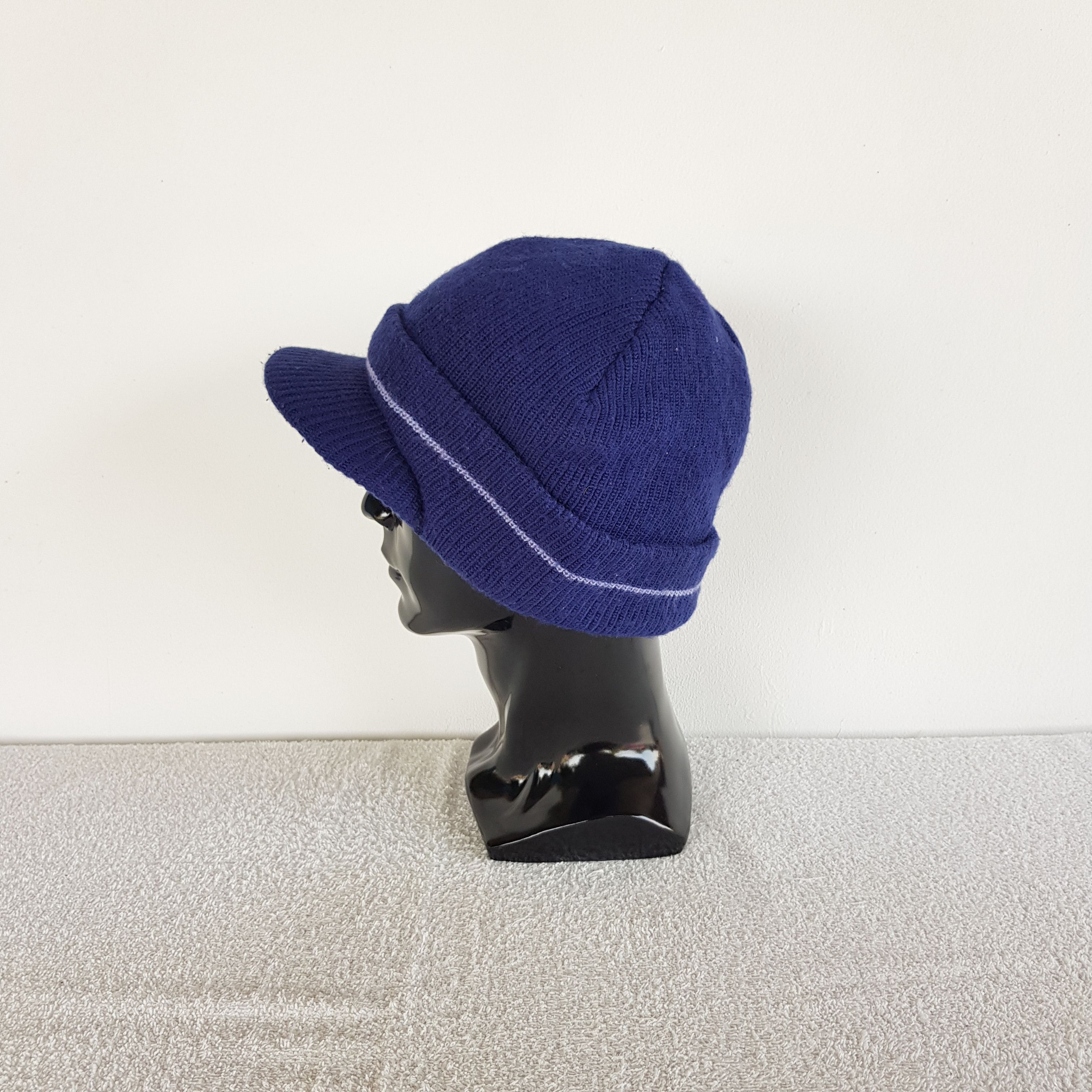 Homespun Knitwear Vintage Snowman Made Beanie Japanese Knit Snow Caps Hats Size ONE SIZE - 4 Thumbnail